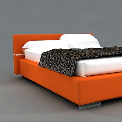 Orange Italian bed 3D model IPE Cavalli 100_4715