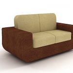brown sofa quality 3d object ADRENALINA 1NE