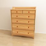 Swedish wooden chest of drawers 3D object 21952 PE106931 S4