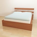 3D - model double bed in the Art Nouveau style 22199 PE107066 S4 160 200