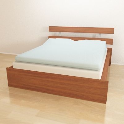 3D - model double bed in the Art Nouveau style 22199_PE107066_S4_160_200