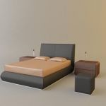 3d-model of JESSES` modern bed (Italy) 2771