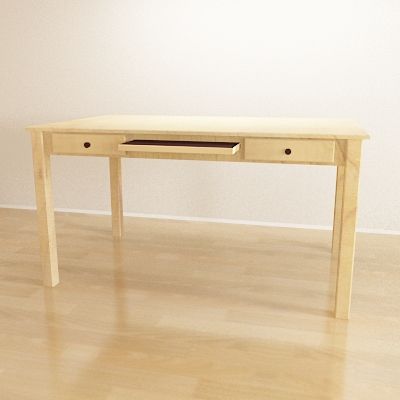 Desk with drawers CAD 3D - model symbol 32446_PE122412_S4