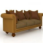 3d model of modern sofa with pillows 359062S