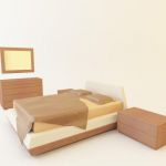 3d-model of OASIS` modern bed (Italy) 3900