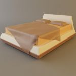 3d-model of OASIS` modern bed (Italy) 3900 1