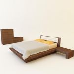 3d-model of OASIS` modern bed (Italy) 3901