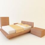 3d-model of OASIS` modern bed (Italy) 3902