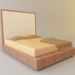 3d-model of OASIS` modern bed (Italy) 3903 2