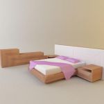 3d-model of OASIS` modern bed (Italy) 3904