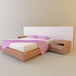 3d-model of OASIS` modern bed (Italy) 3904 1