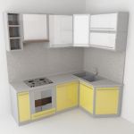 3D-model KITCHEN Loreto Kitchen73 group220x150x240