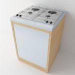 3D-model KITCHEN Loreto Kitchen 01