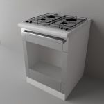 3D-model Kitchen Green 02
