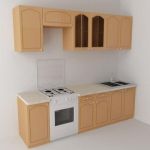 3D-model Kitchen Stolplit Monika group
