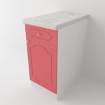 3D-model Kitchen red 02