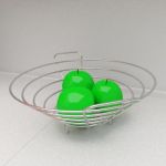 3d-model Vase with green apples 02
