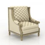 3D – model  classic armchair CAD symbol 4519
