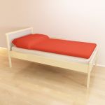 3D - model Modern single bed  45835 PE142232 S4