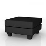 3D - model elegant black armchair 4616 Vincent 02