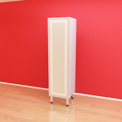 White minimalism locker 3D object 46295_PE143068_S4