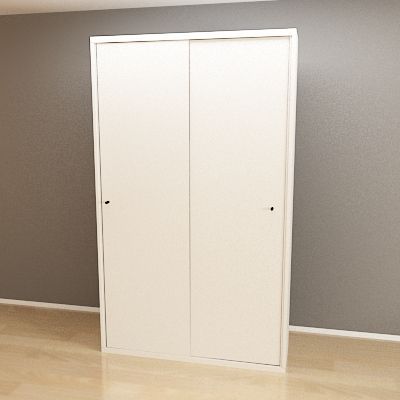 White minimalist wardrobe 3D model 55652_PE160790_S4