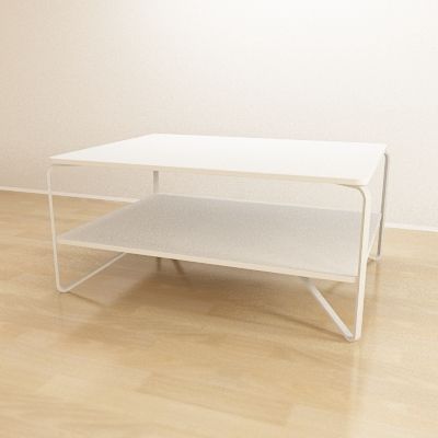 White coffee table minimalism 3D model 57415_PE163000_S4