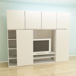 White cabinet for equipment Minimalism 3D model 63353 PE170886 S4