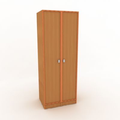 Wooden wardrobe 3D object A2101