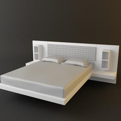 3d-model ALF modern bed (Italy) Group_ALADINO_UP03