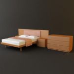 3d-model ALF modern bed (Italy) Group ALADINO UP07