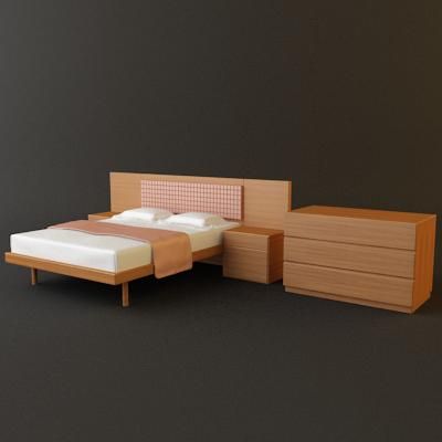 3d-model ALF modern bed (Italy) Group_ALADINO_UP07