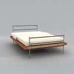 Modern Italian bed CAD 3D - model symbol IPE Cavalli Acquariano 2