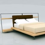 3D - model Italian double bed modern IPE Cavalli Aliana