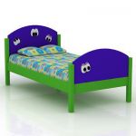 Spanish modern bed for children 3D – model  CAD symbol Ambardi bed23