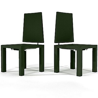 Black chair in the style of minimalism CAD 3D - model symbol B&B Italia Arcadia