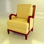 Stylish armchair 3D – model  CAD symbol Armchair1MK39