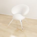 White chair high-tech CAD 3D - model symbol Armchair 1MK8