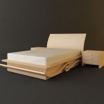 3d-model of ALADINO` modern bed (Italy) Art 5 4