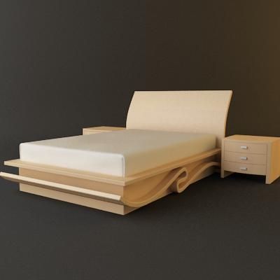 3d-model of ALADINO` modern bed (Italy) Art 5_4