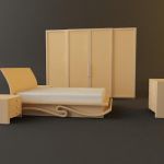 3d-model of ALADINO` modern bed (Italy) Art 5 5