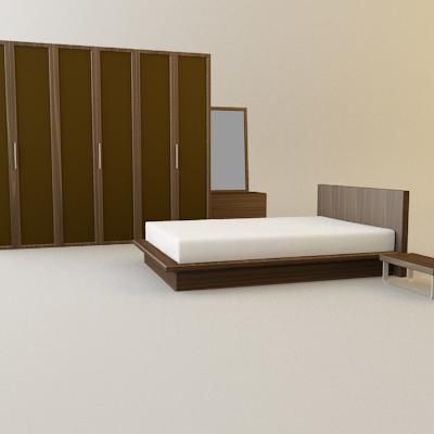 3d-model LED GRATTAROLA modern bed (Italy) Art 33