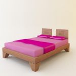 3d-model of BALI` modern bed (Italy) Art 6 1