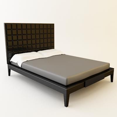 3d-model DEQO PREALPI modern bed (Italy) Art 73_1