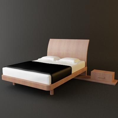 3d-model DOMINO modern bed (Italy) Art 9_2