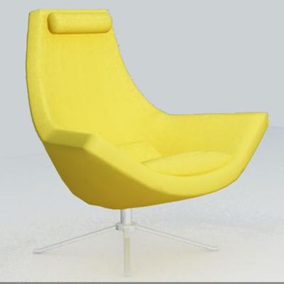 Yellow armchair high-tech CAD 3D - model  symbol B&B Italia Metropolitan