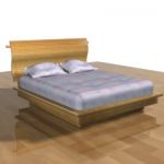 3D - model Modern double bed  BED07
