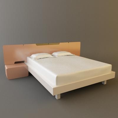 3d-model BIMAX modern bed (Italy) BIMAX_GLASS01