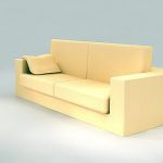 Minimalism sofa 3d model B&B Italia Baisity