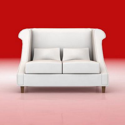 3D - model white sofa  Baker_6327-66